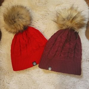 Two Muskoka Bear Wear Toques